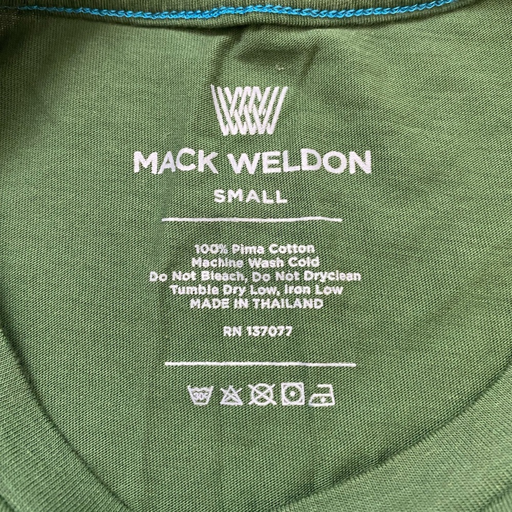 MACK WELDON | 100% Pima Cotton Long Sleeve T-Shirt Small - Picture 4 of 10